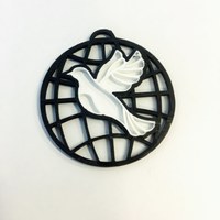 Bird flying above the earth.