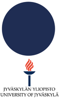 JYU-pampula Jyväskylän yliopiston logo ja sininen pallo