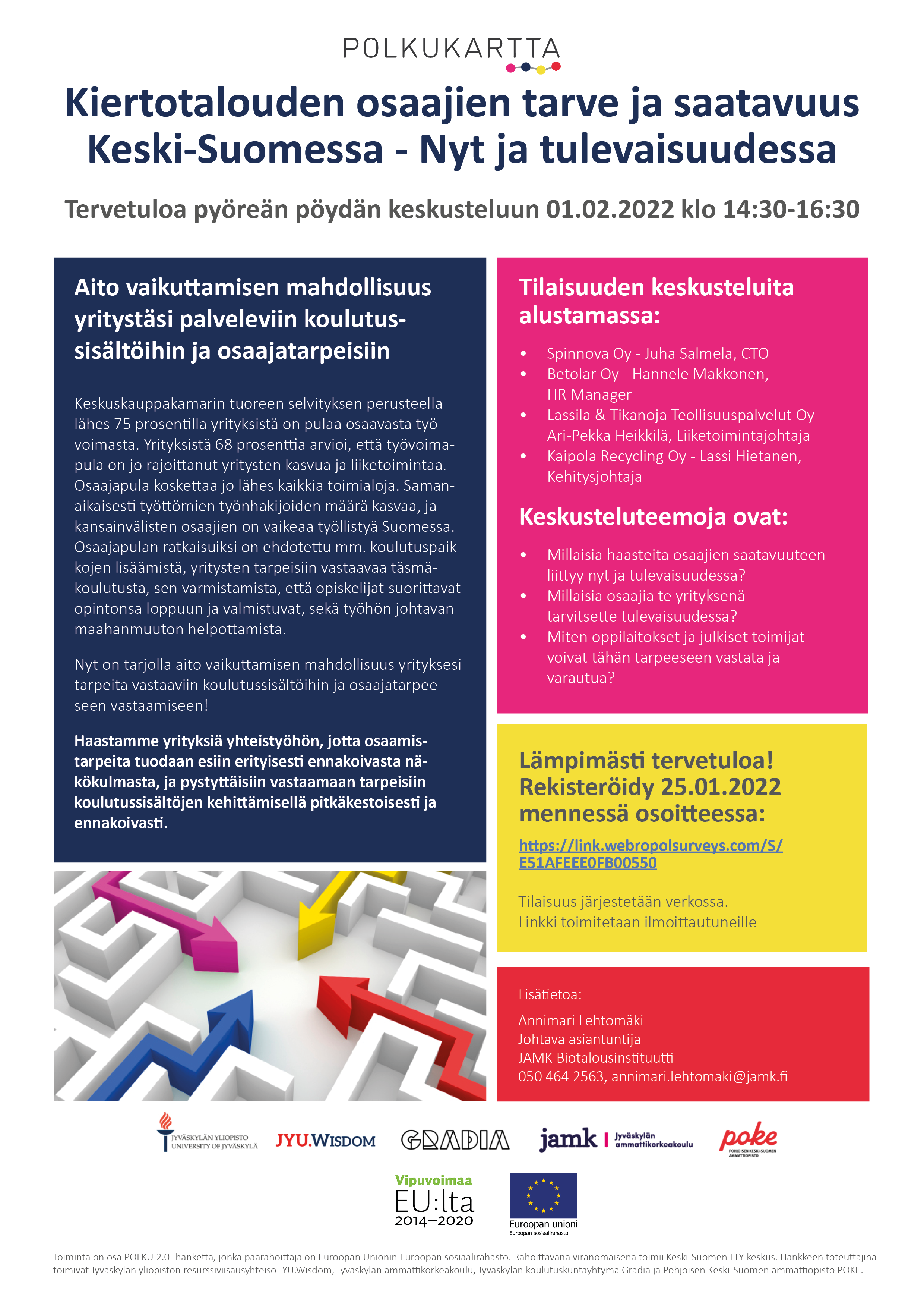 Kutsu kiertotalouden pyöreän pöydän keskusteluun