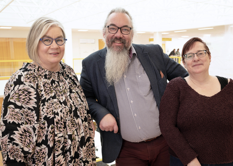 Birgitta Mannila, Janne Kotiaho ja Elisa Vallius