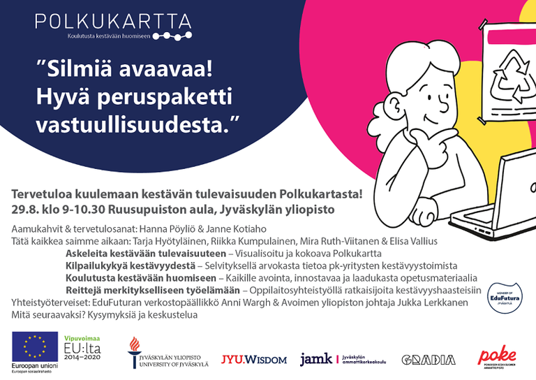Polkukartan lanseeraustilaisuuden kutsu