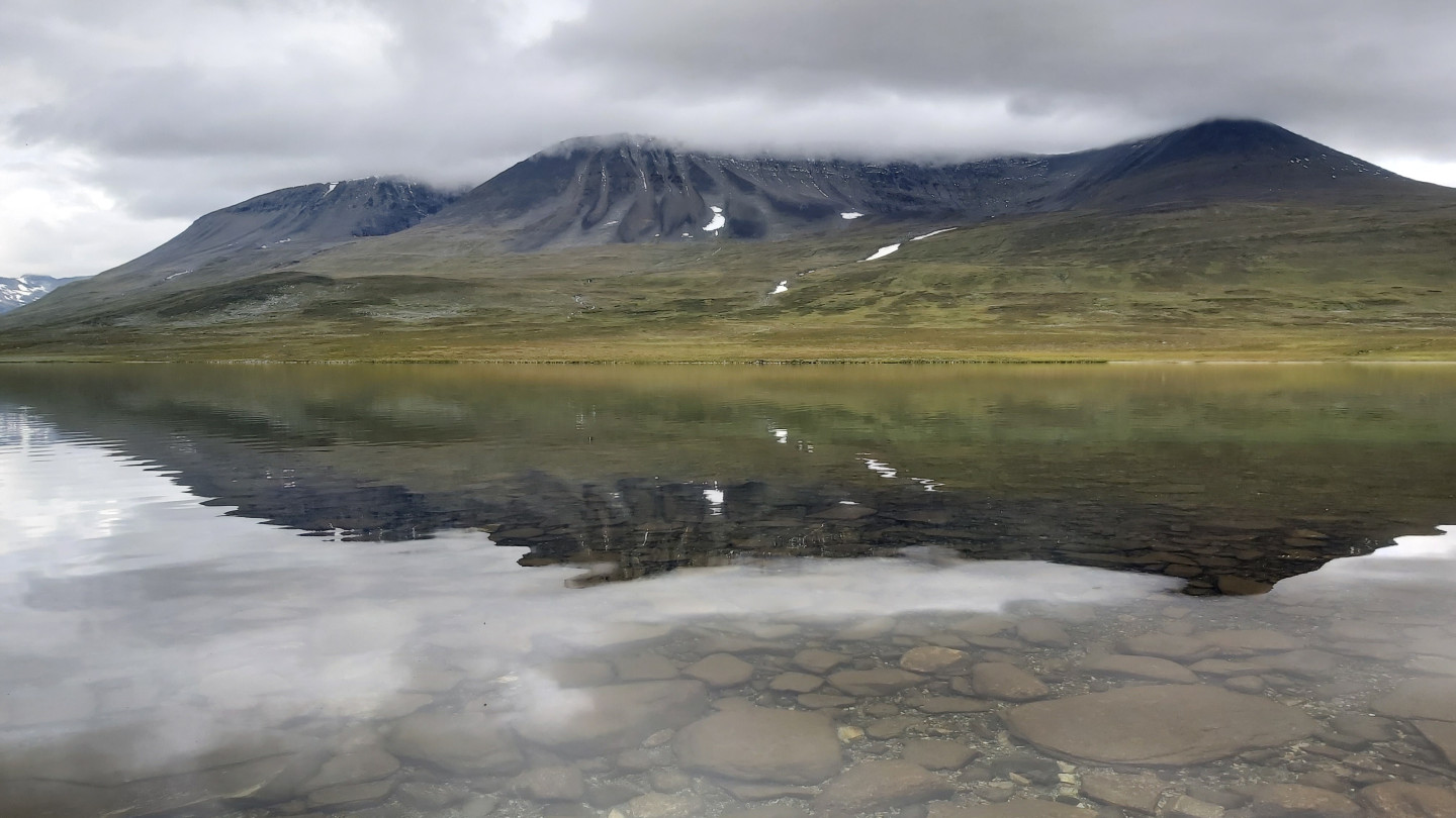 Subarctic Moskanjavri in northern Norway
