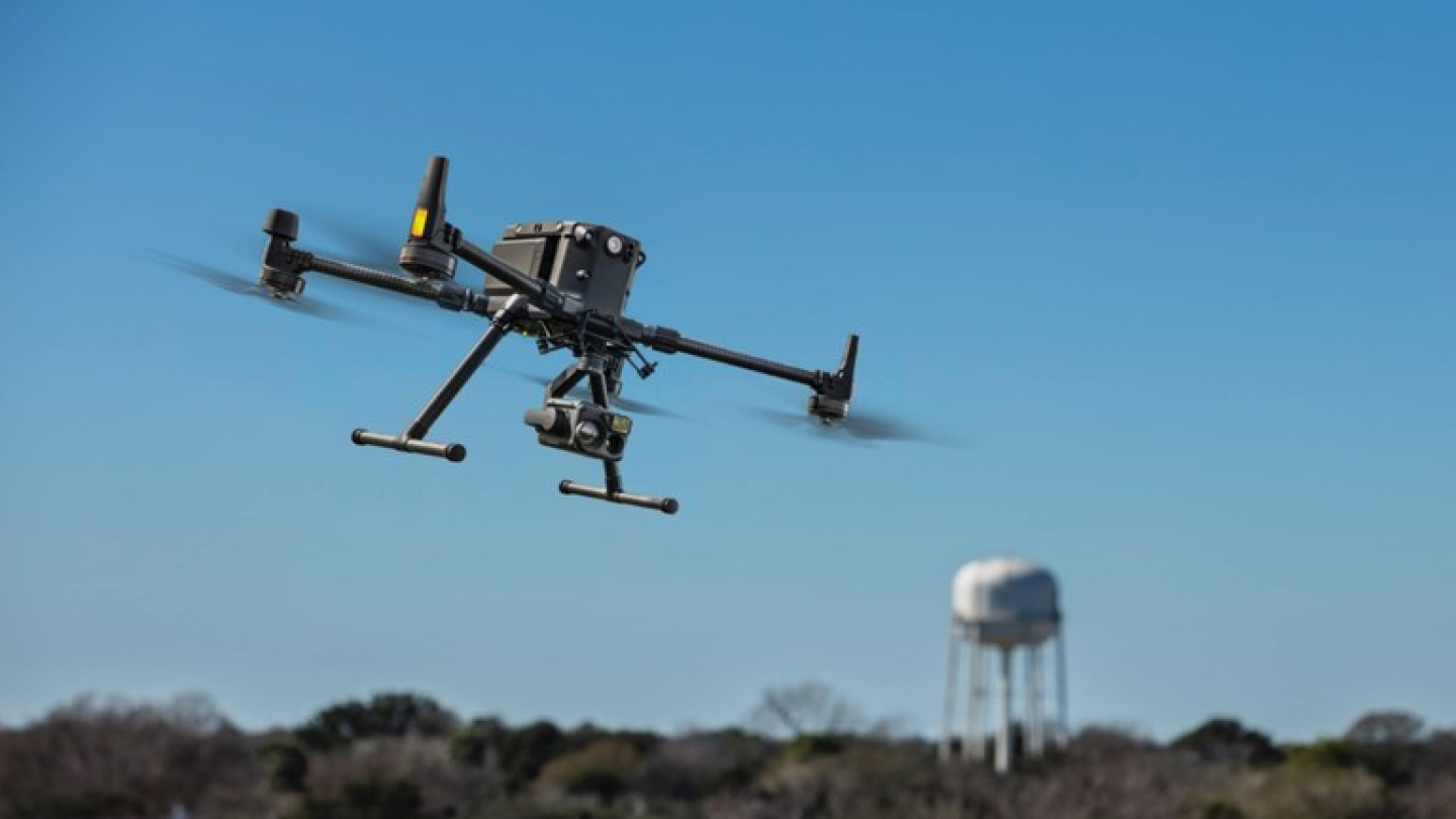 A decorative image of a drone.