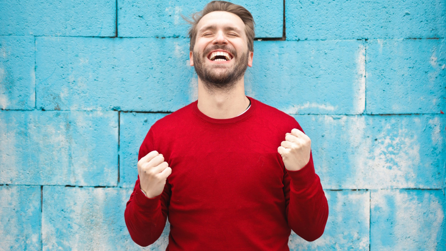 Picture of a happy man