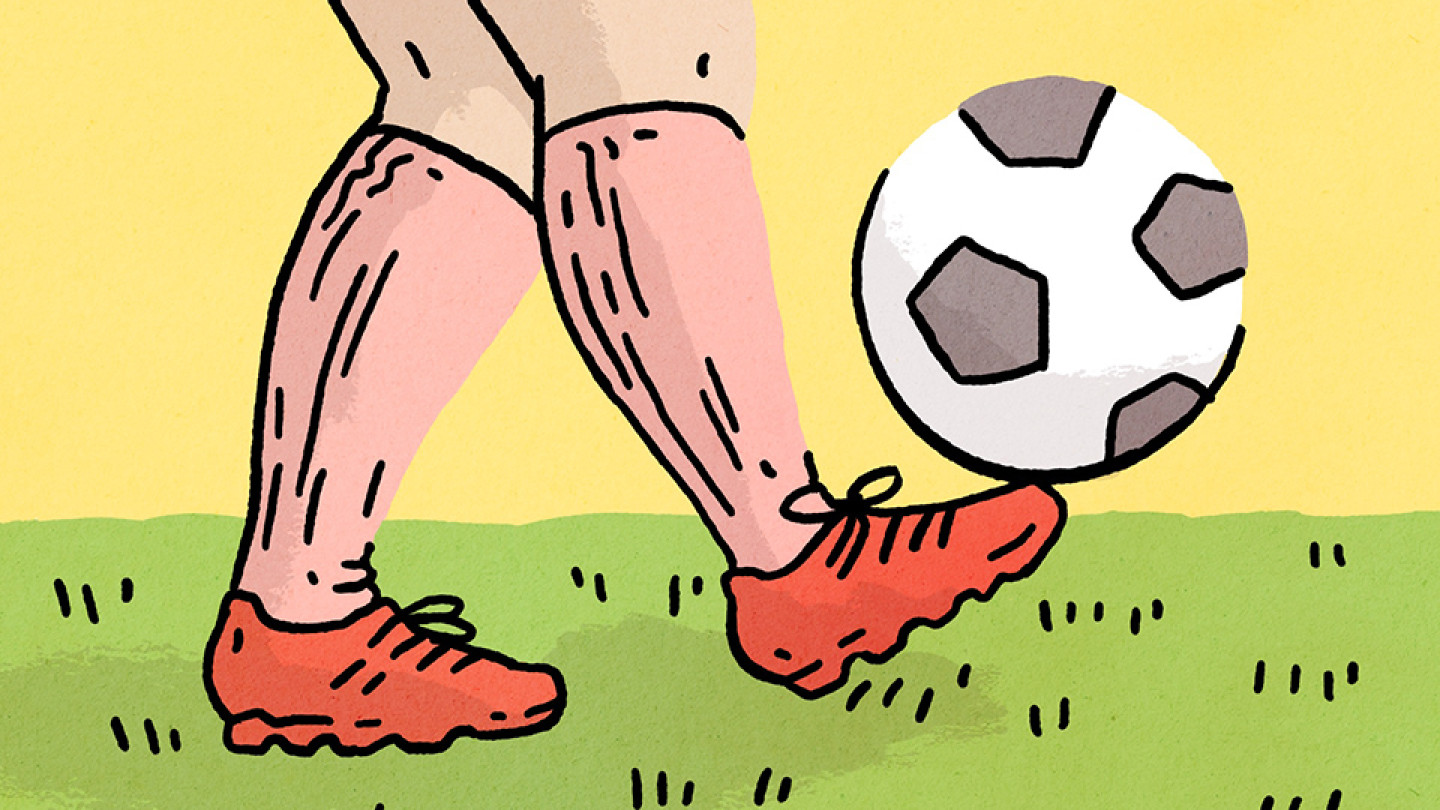 jalkapallon potkaisu