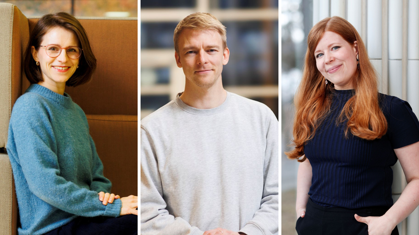 Pilvi Peura, Olli Tyrväinen ja Sari Hietamäki