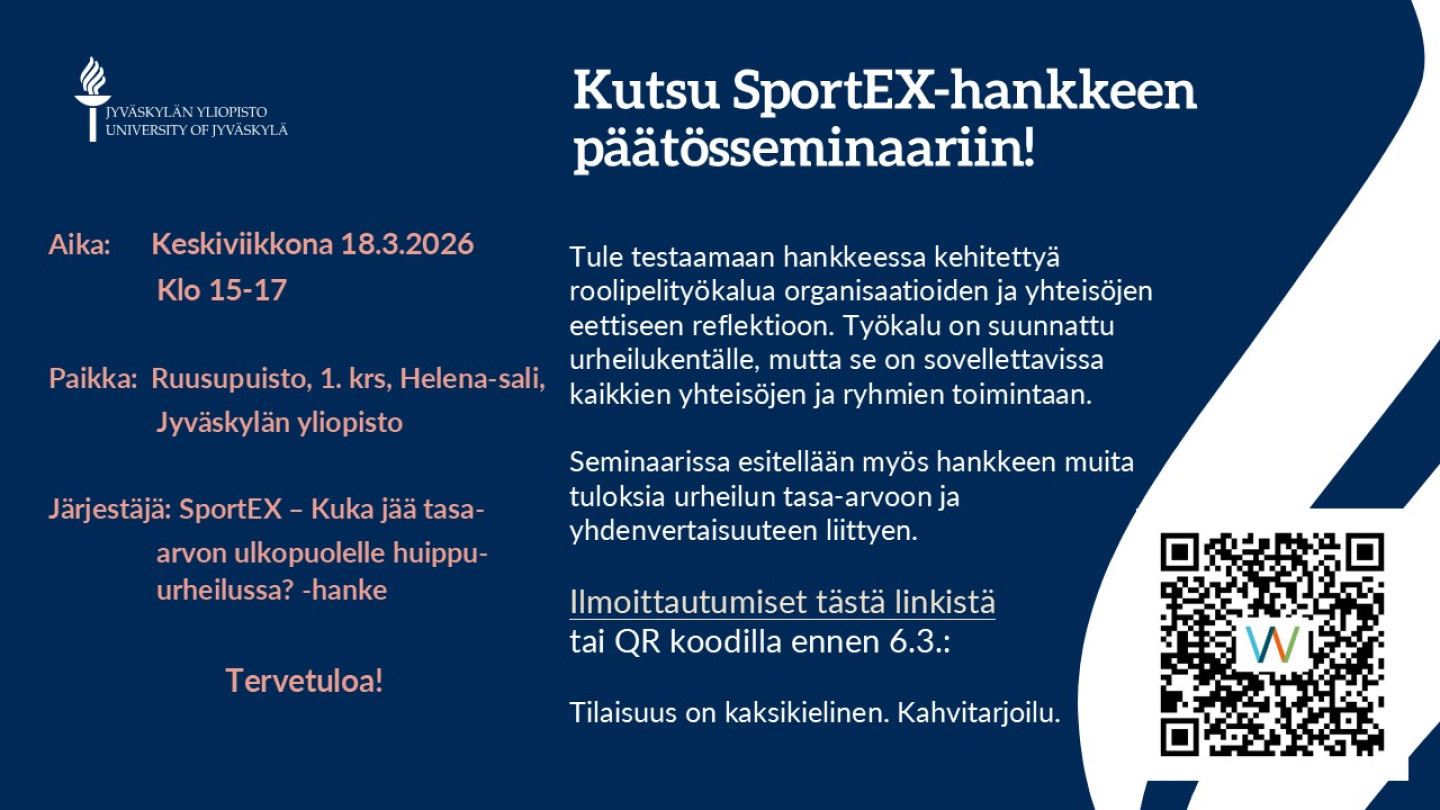 Kutsu SportEX-seminaariin