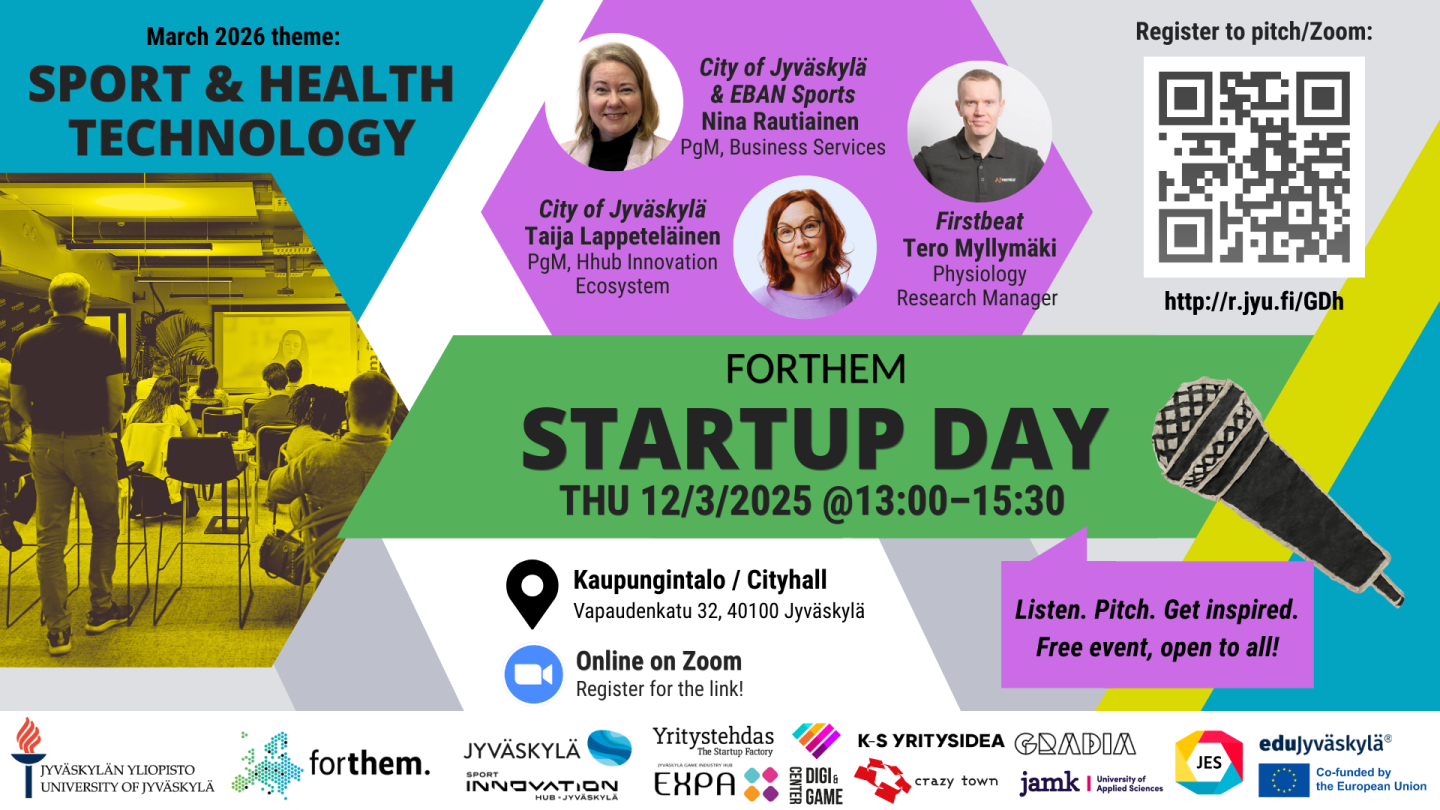 FORTHEM Startup Day theme sport and health technologies