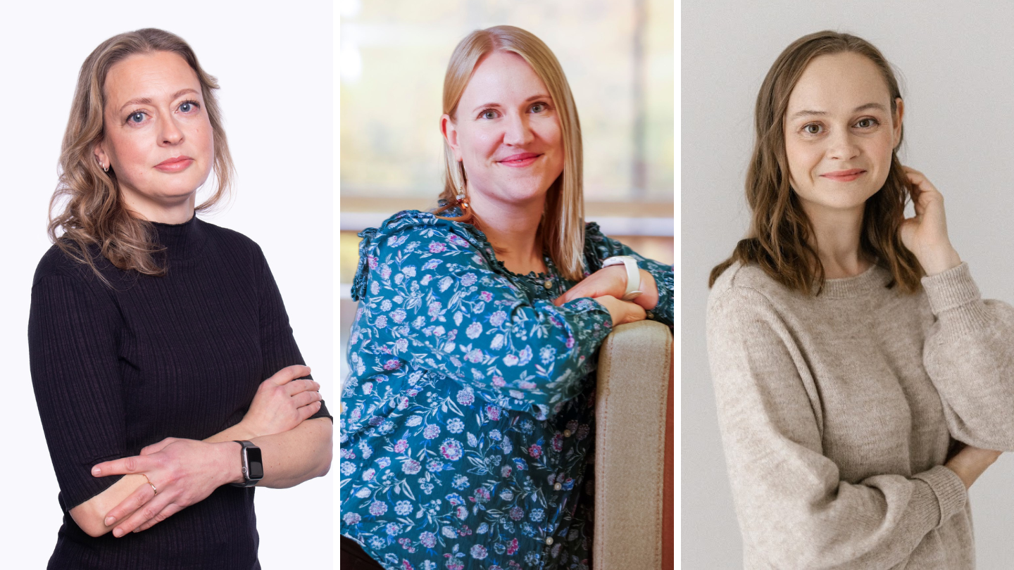 Heini Törnqvist, Auli Lehtinen ja Karoliina Inha