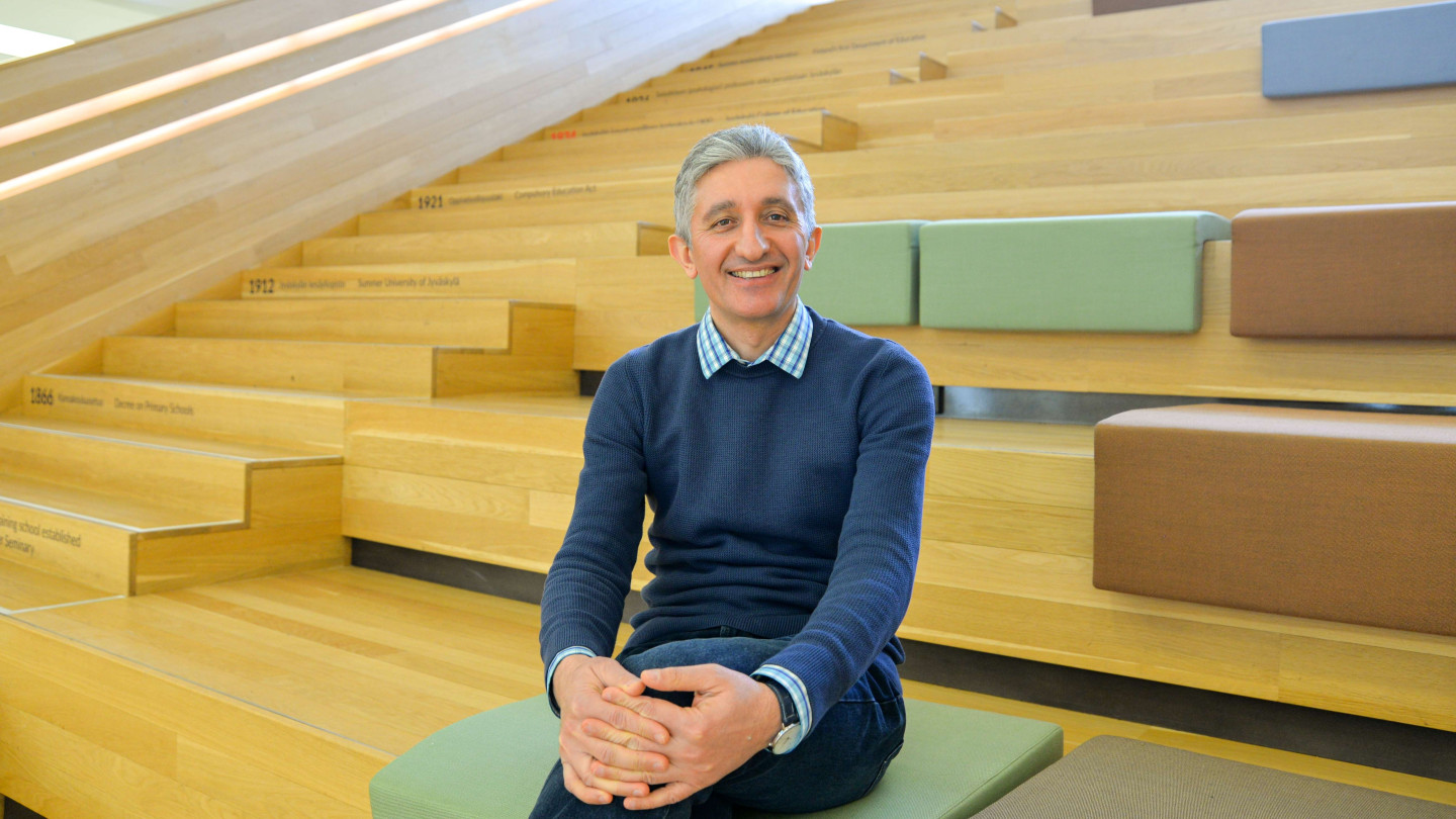 Mehmet Celik at Ruusupuisto campus