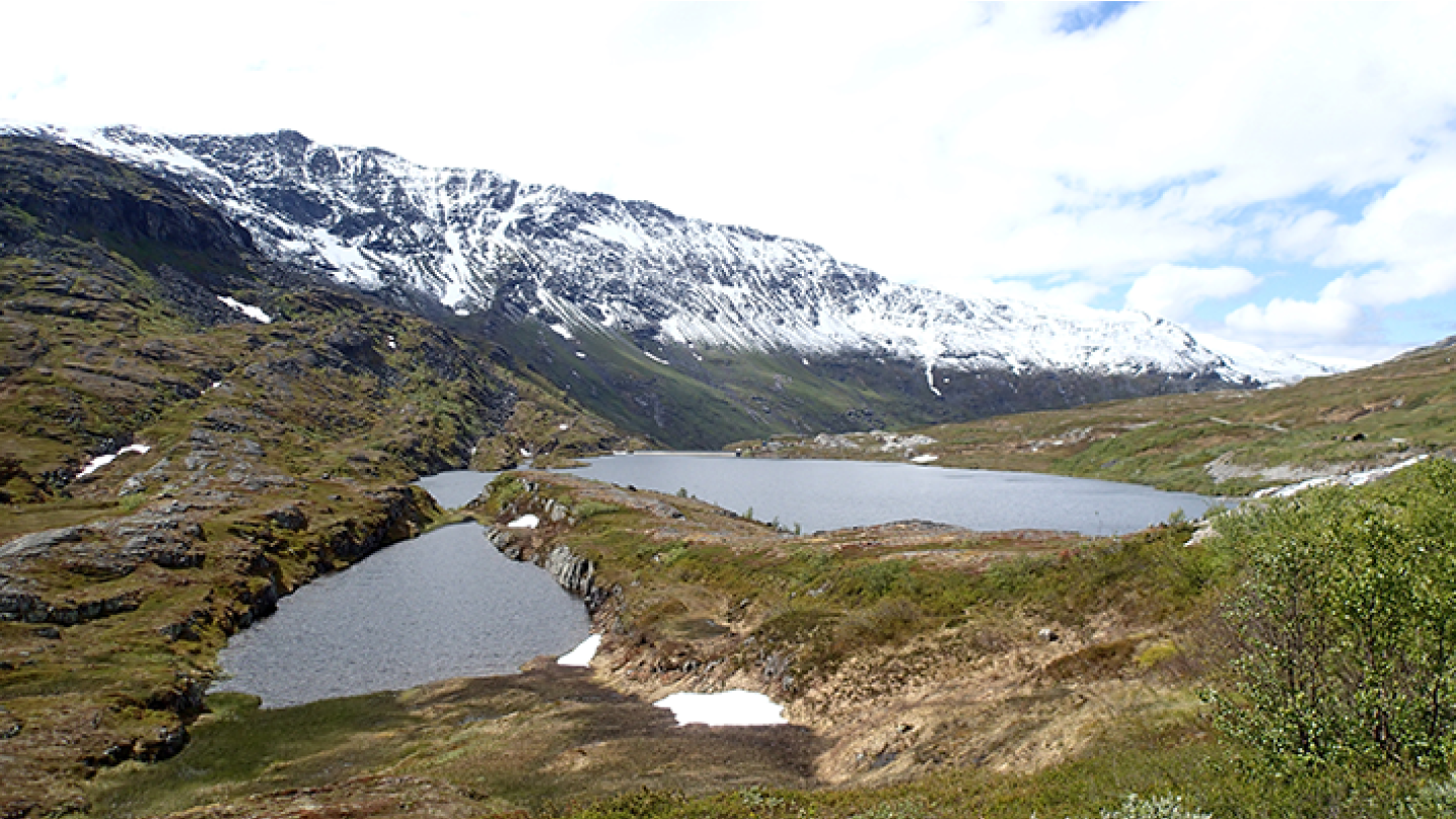 Tovatna järvi Keski-Norjassa