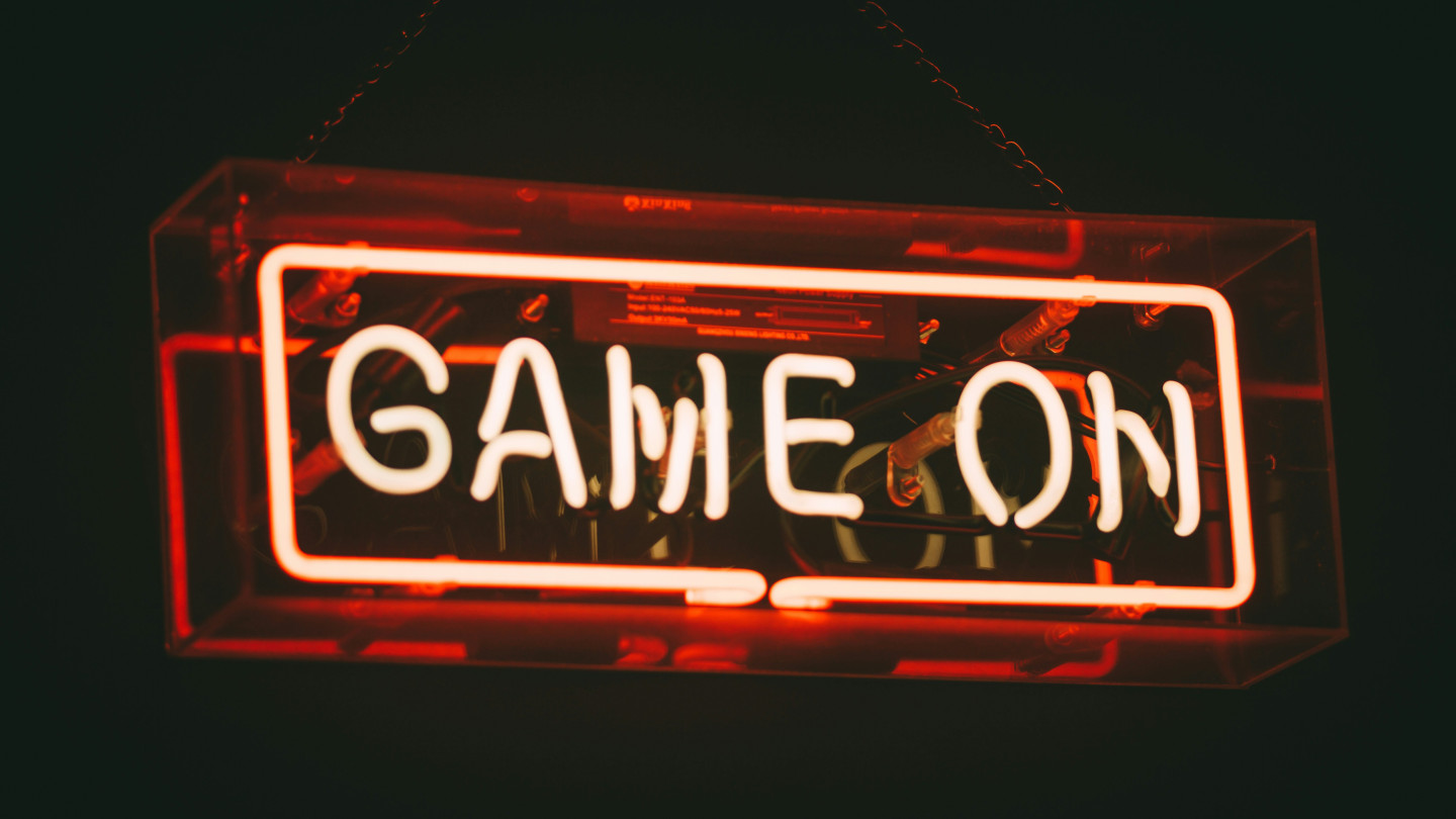 game on sign