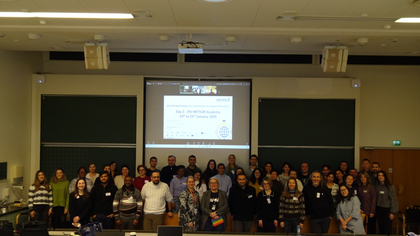 All the participants attending METEOR Academy at JYU 