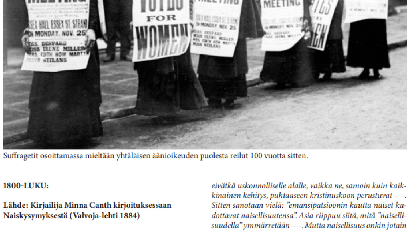 Kuvakaappaus kokoelman oppimateriaalista.