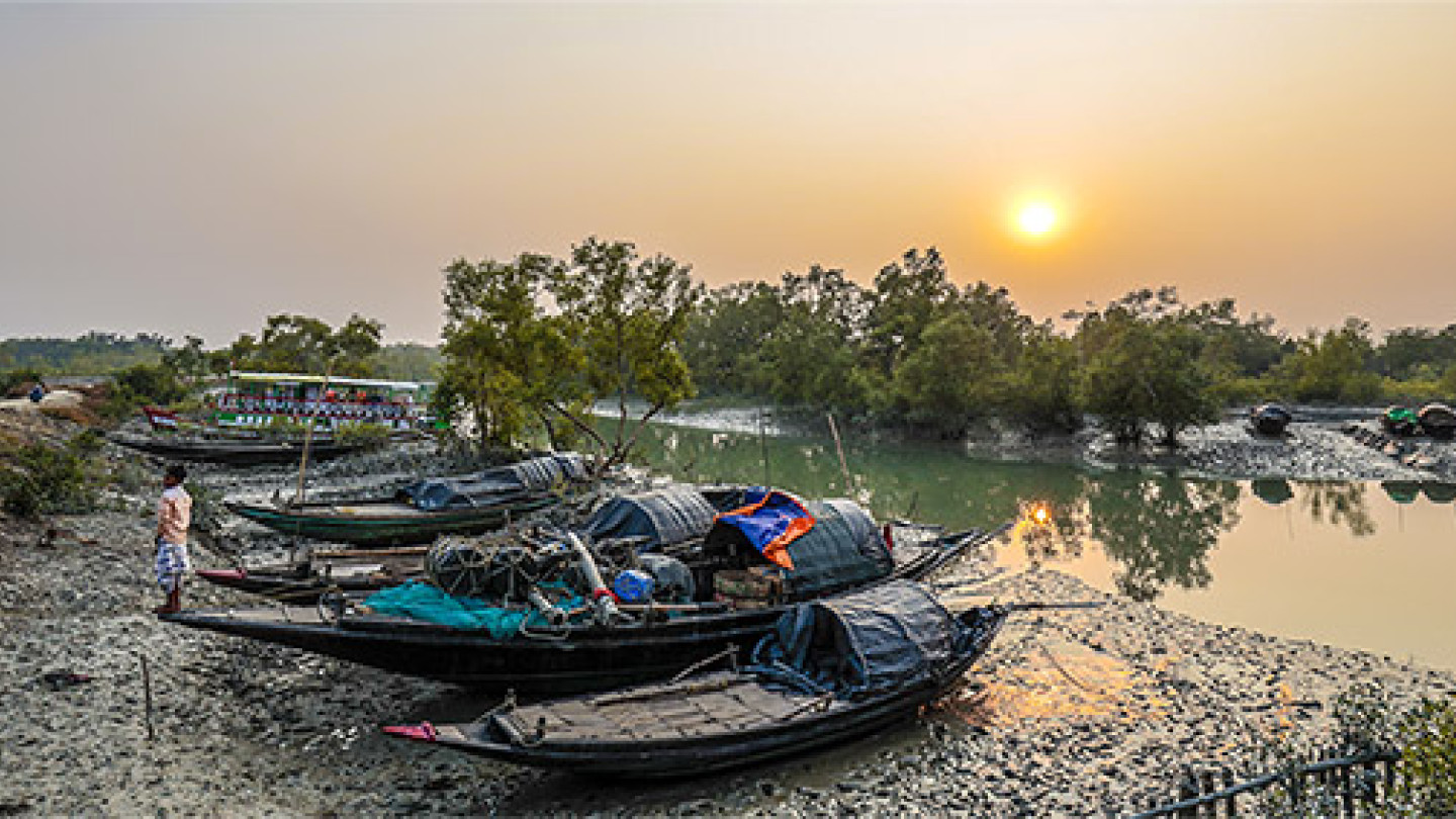 Sundarbanin suistoaluetta Intian itärannikolla. Kuva: Juha Laitalainen
