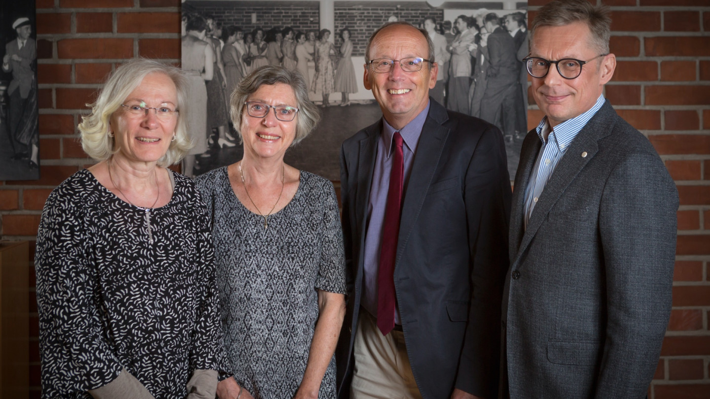 Merja Karjalainen (left), Prof. Anja Oskamp, Dr Jon Rosewell, Jukka Lerkkanen. Image: Sami Saarenpää