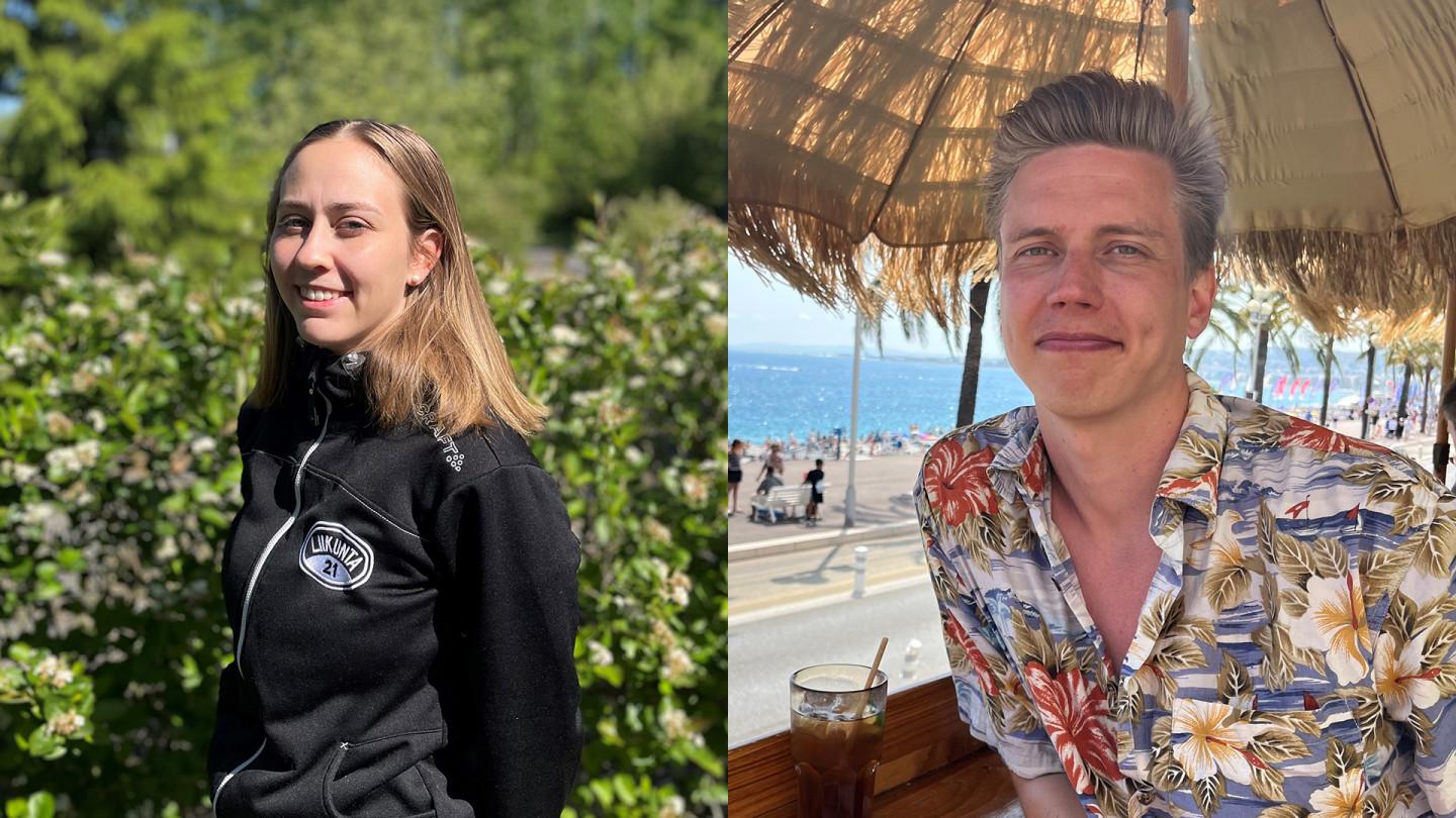 Mette Lammi ja Riku Heinonen rohkaisevat kaikkia kiinnostuneita hakemaan vastuullisen urheilujohtamisen maisteriohjelmaan.