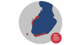 KTL_PIRLS 2021 ruotsinkielinen julkaisu karttakuva
