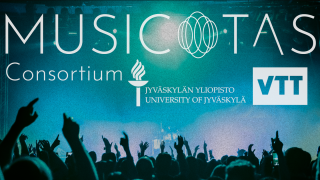 MUSICOTAS Consortium Logo with logos from JYU and VTT.