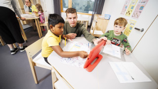 Eskarit päiväkodissa.