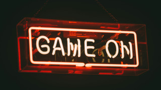 game on sign
