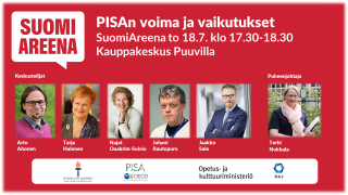 PISAn voima ja vaikutukset -paneeli SuomiAreenalla 18.7.