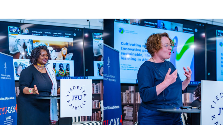 Dr. Bridgit Muasa and Dr. Päivi Hasu