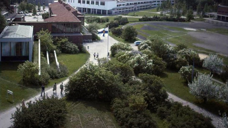 Aalto Park in the 1970s. Collections of the University of Jyväskylä Science Museum.