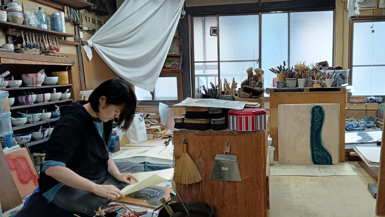 Mayuko Kawasaki vedostamassa Keizo Saton työpajassa.