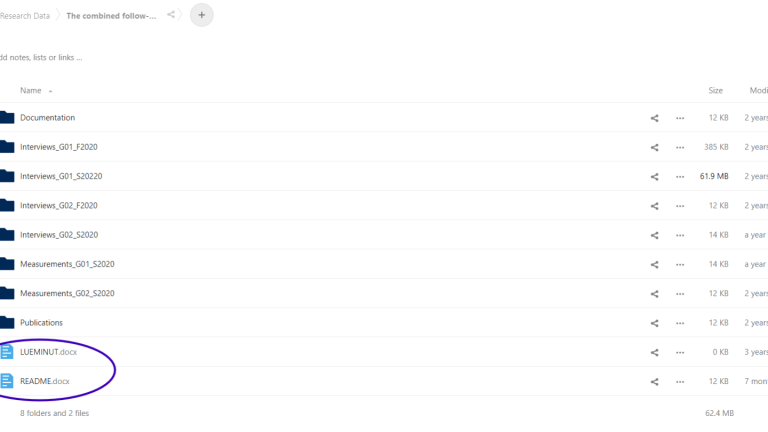Kuva tietokoneen kansiorakenteesta