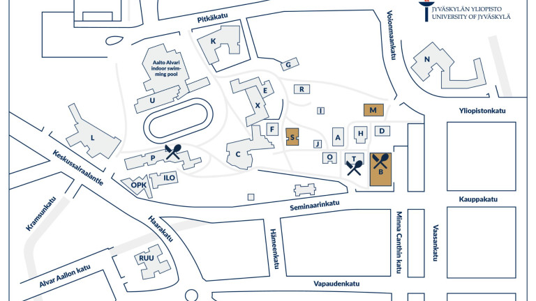 Dies Medievales kampuskartta