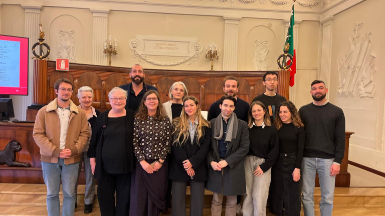 The group in Aula Magna del Rettorato, Siena