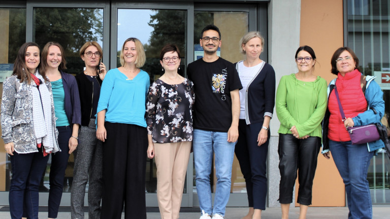 Talip and Tarja with other WG1 members in CLILNetLE meeting in Constantine the Philosopher University in Nitra