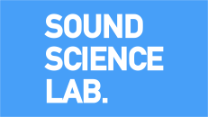 Sound Science Lab logo blue white 1920x1080