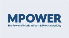 Logo for project MPOWER (The Power of Music in Sport & Physical Activity)