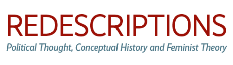 Vektoroitu header-logo julkaisulle Logo: Redescriptions - political thought conceptual history and feminist theory