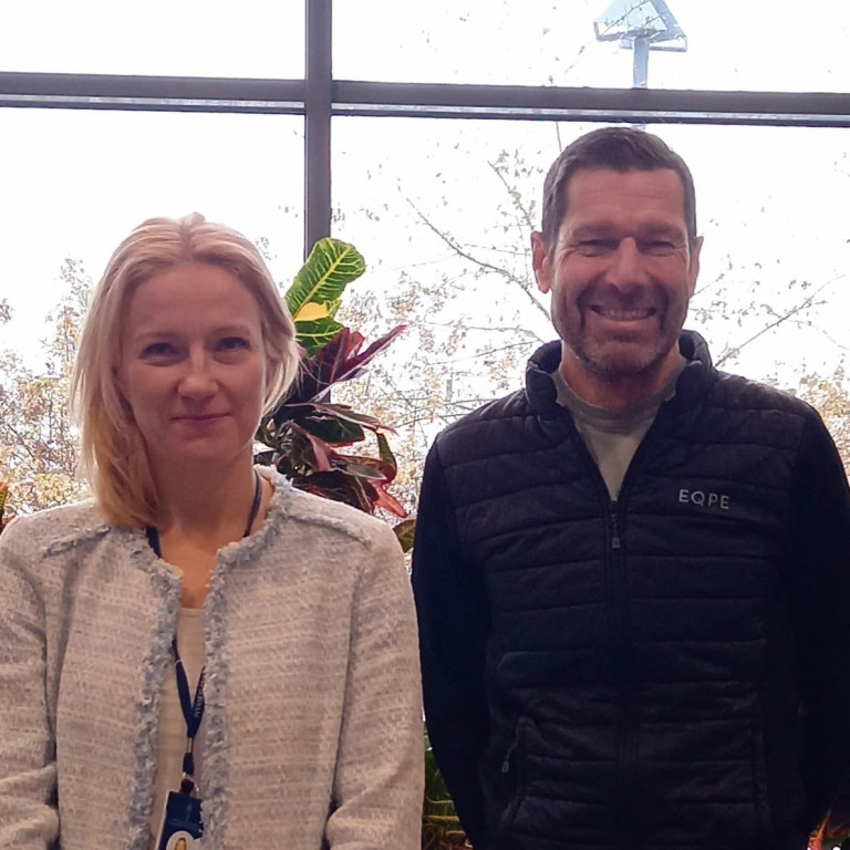From the left Laura Joensuu and Ulf Ekelund