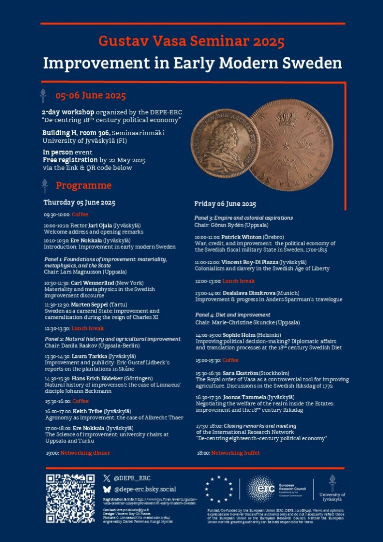 Kustaa Vaasaseminaari 2025 juliste