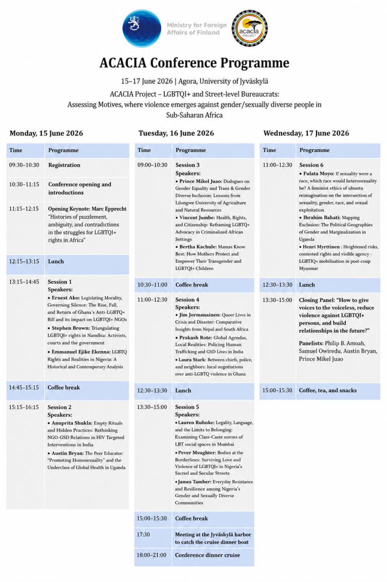 Conference Schedule