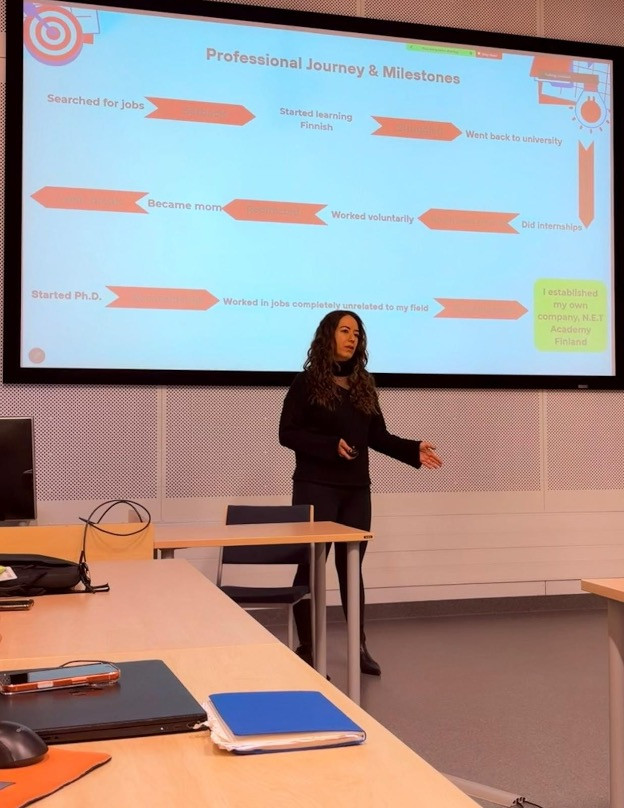 MEd Aytuna Yamaç delivering her keynote on Day 2 of Spring School 2026.