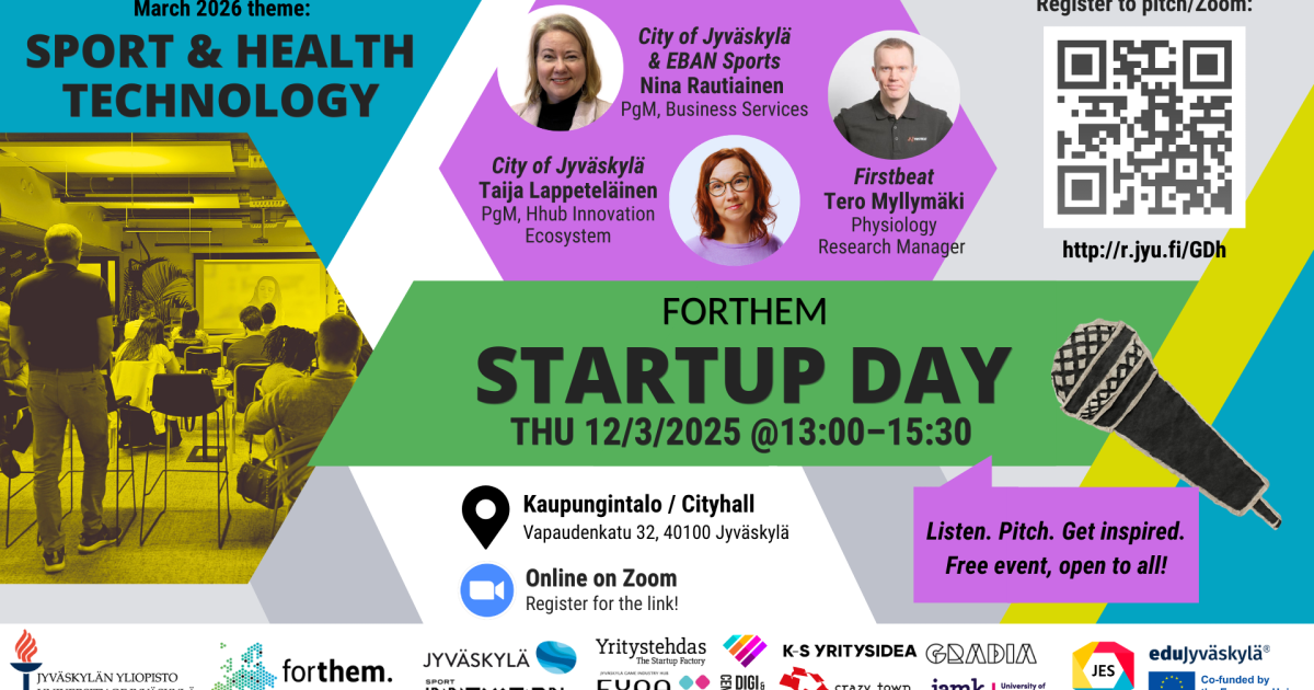 FORTHEM Startup Day - Sport and Health Technology | University of Jyväskylä